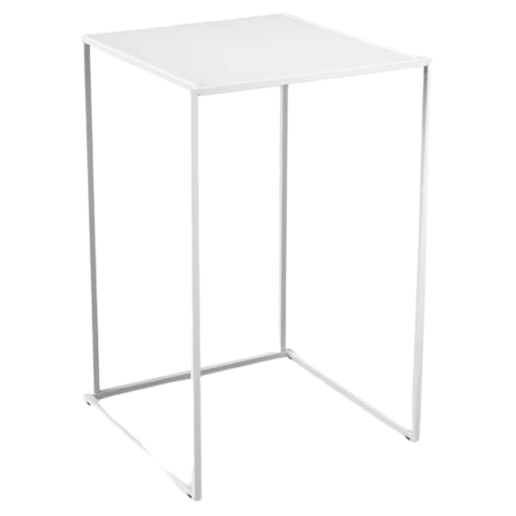 Table haute Quadra | blanc | 60 x 60 cm