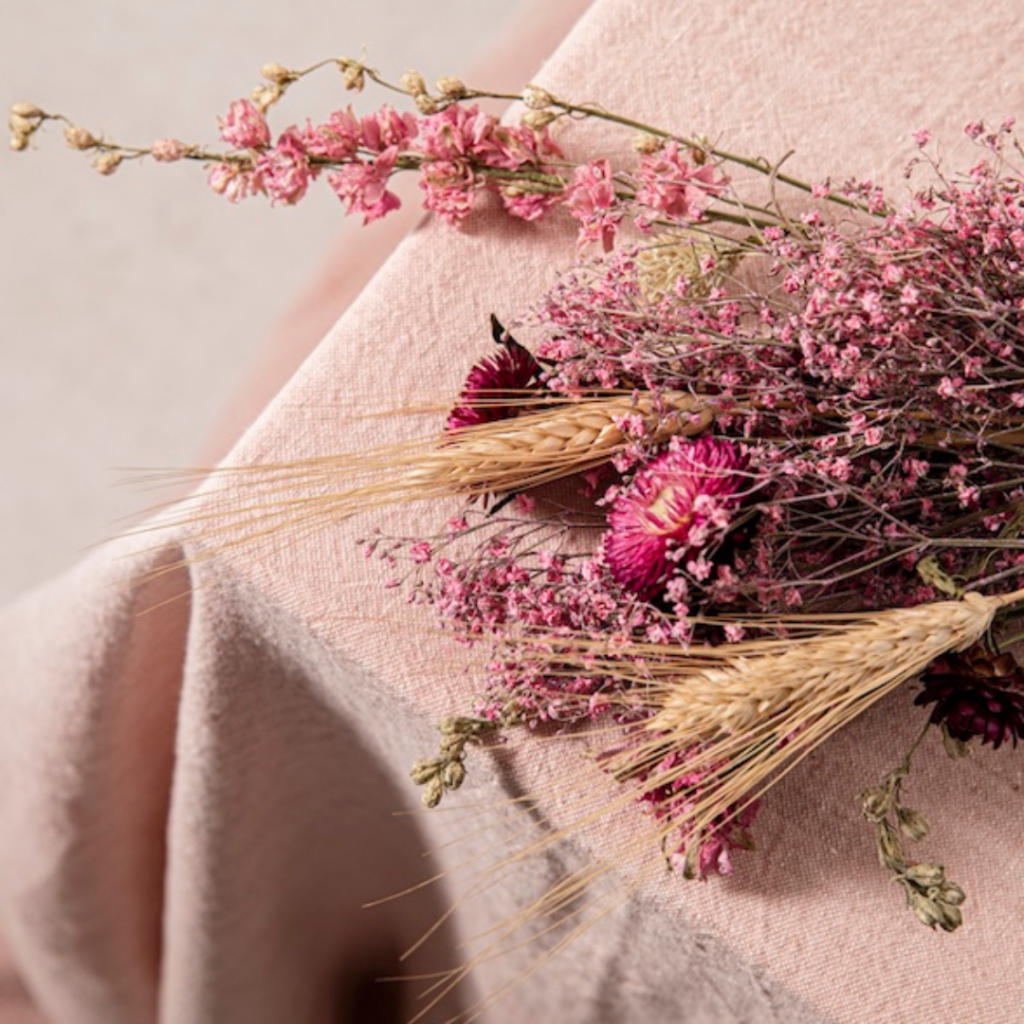 Nappe lin eau de rose | 220 x 300 cm