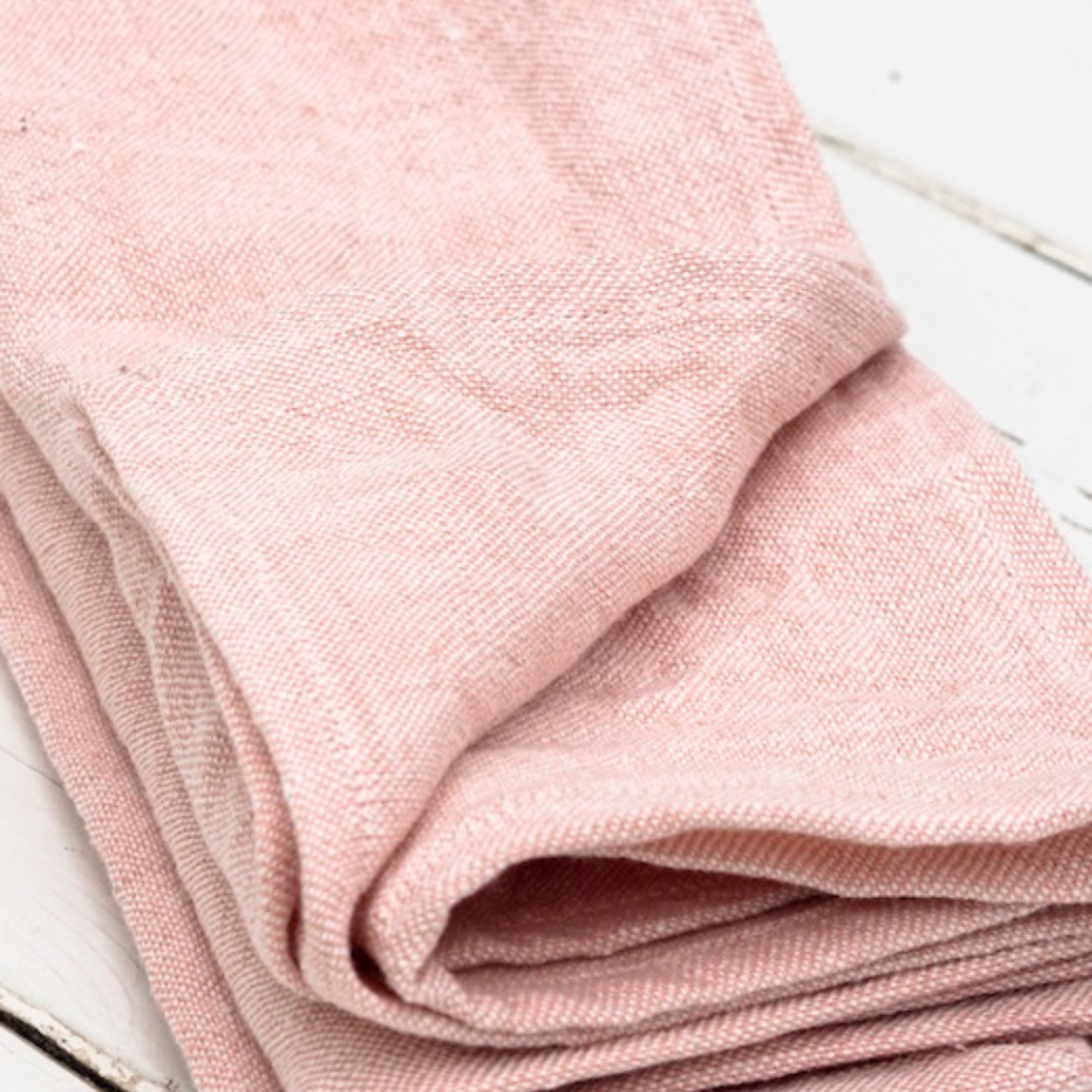 Serviette lin eau de rose